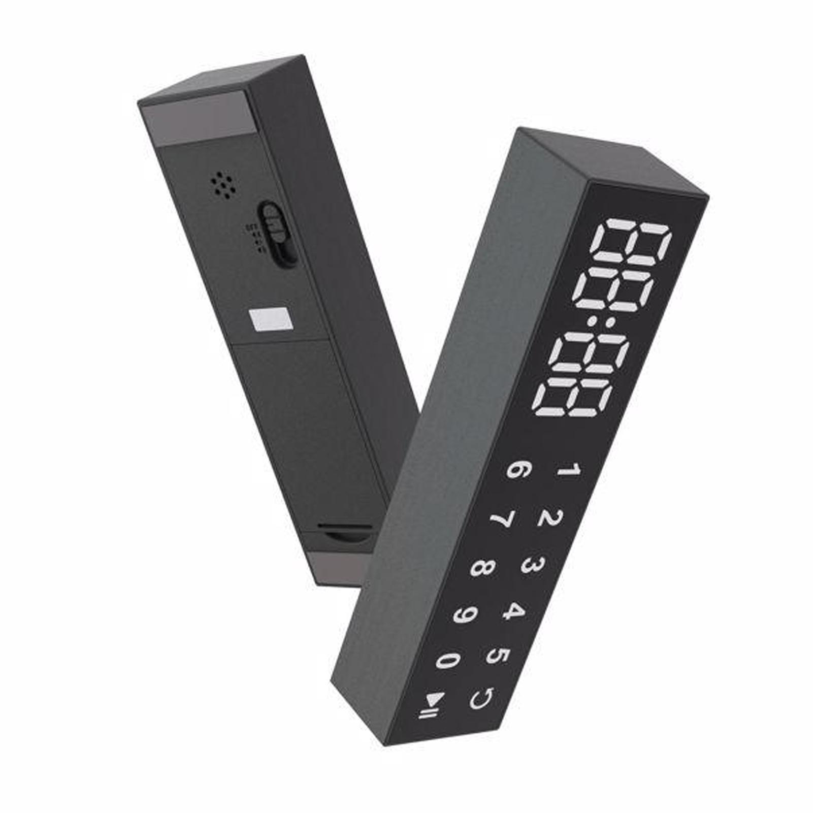 

1PC ABS Convenient Magnetic Alarm Clock Adjustable Volume And Easy To Operate Easy To Watch Time Manager чорний