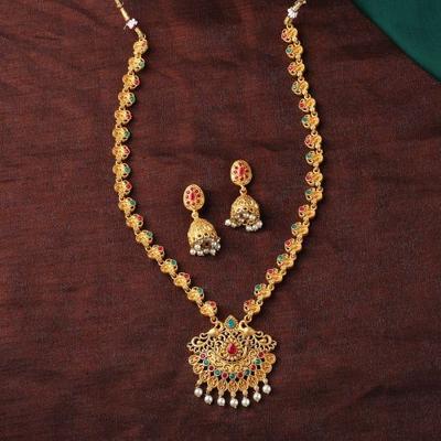 Impresionante collar de pavo real de diseñador con cristales para mujer, chapado en oro