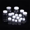 Transparent Plastic Bottle 15-500ML Wide Mouth Medicine Bottle with Screw Lid Seal Vials Food Grade Liquid Reagent Container