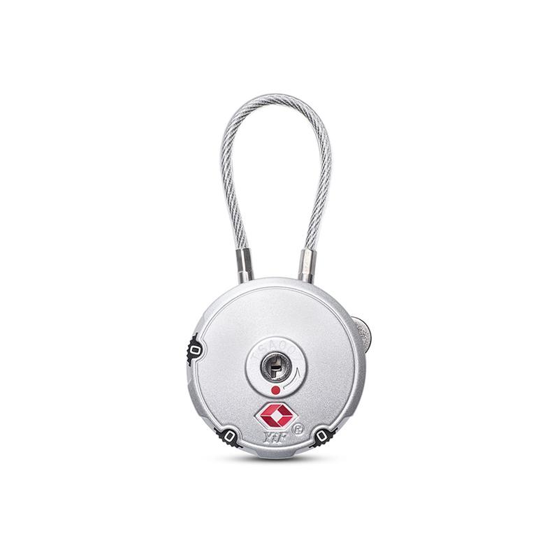 

3 Digit Tsa Combination Customs Password Lock Overseas Clearance Trolley Luggage Suitcase Backpack Password Steel Cable Padlock срібний