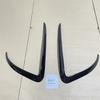 Front Bumper Cover Wind Knife For Tesla Model 3 2017-2023 ABS Glossy Black Fog Lamp Trim Carbon Look Blade Trim Light Eyebrow