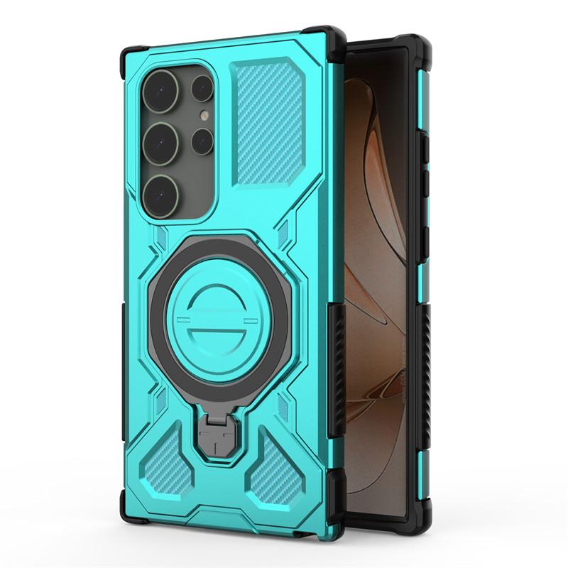 Magnetyczne etui pancerne do Samsunga Galaxy S24 Ultra Etui Samsung Galaxy S24 Ultra 5G Pokrowiec Magsafe Bezprzewodowe ładowanie Pokrowiec na telefon