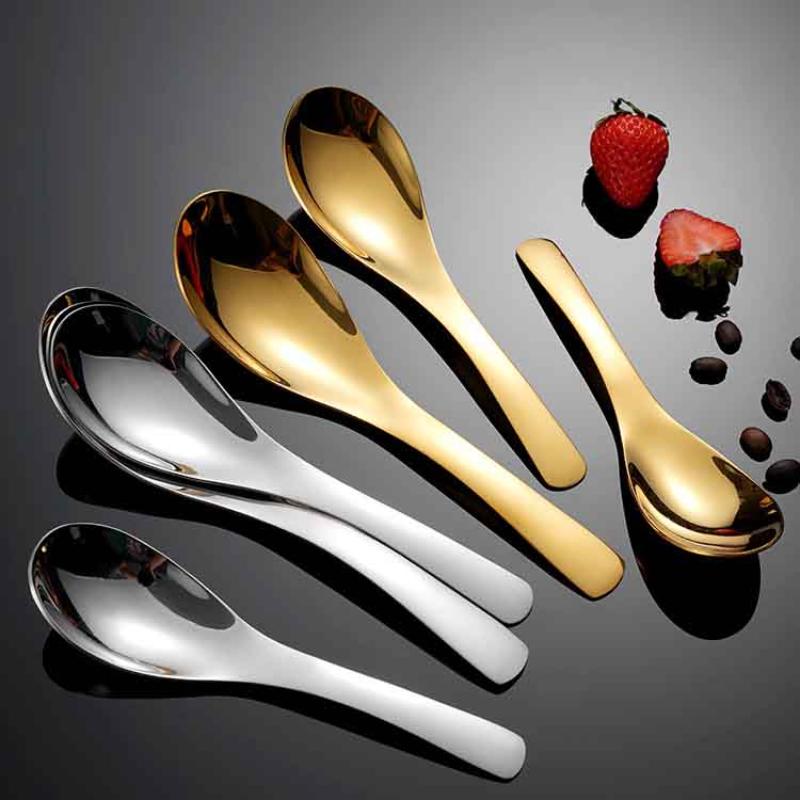 1Pc 304 Stainless Steel Serving Spoons Rust-Resistant Long Handle For Easy Use With Soup Porridge Kitchen Essential Tools