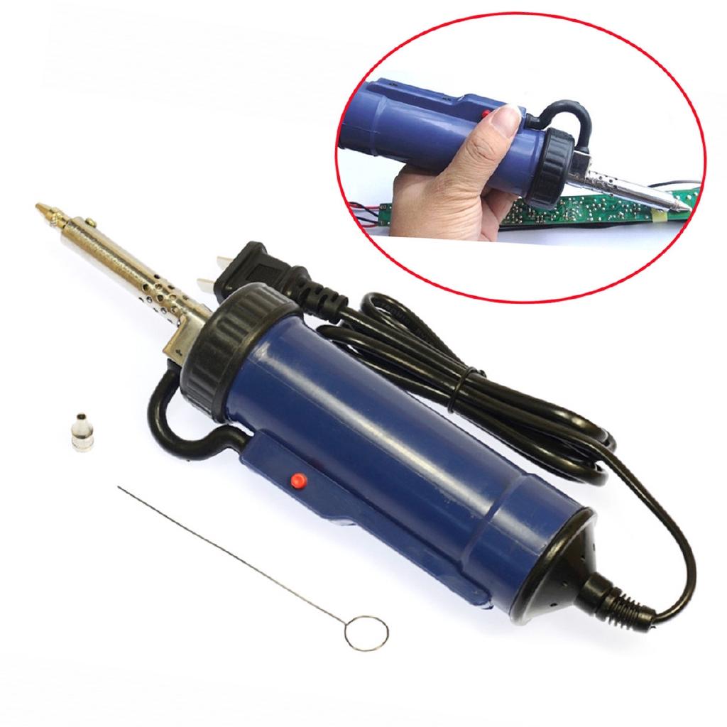 220V 50Hz Solder Sucker Electric Vacuum Desoldering Pump Iron Guns Soldering Repair Tool with Nozzle and Drill Rod 30W