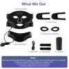 Wireless LED Face Mask with Neck 7 Colors LED Silicone Mask Photon Beauty Mask Skin Tighten Repair Skin Flexible Facial Mask