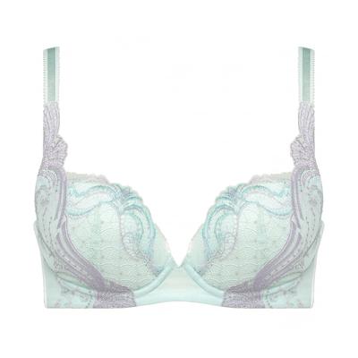 Red Label by 0106 Bra 10218601 Underwired Bra with Pads Cup Slims Underarm Fat Show Through Outerwear Lightweight and Comfortable To Wear E70