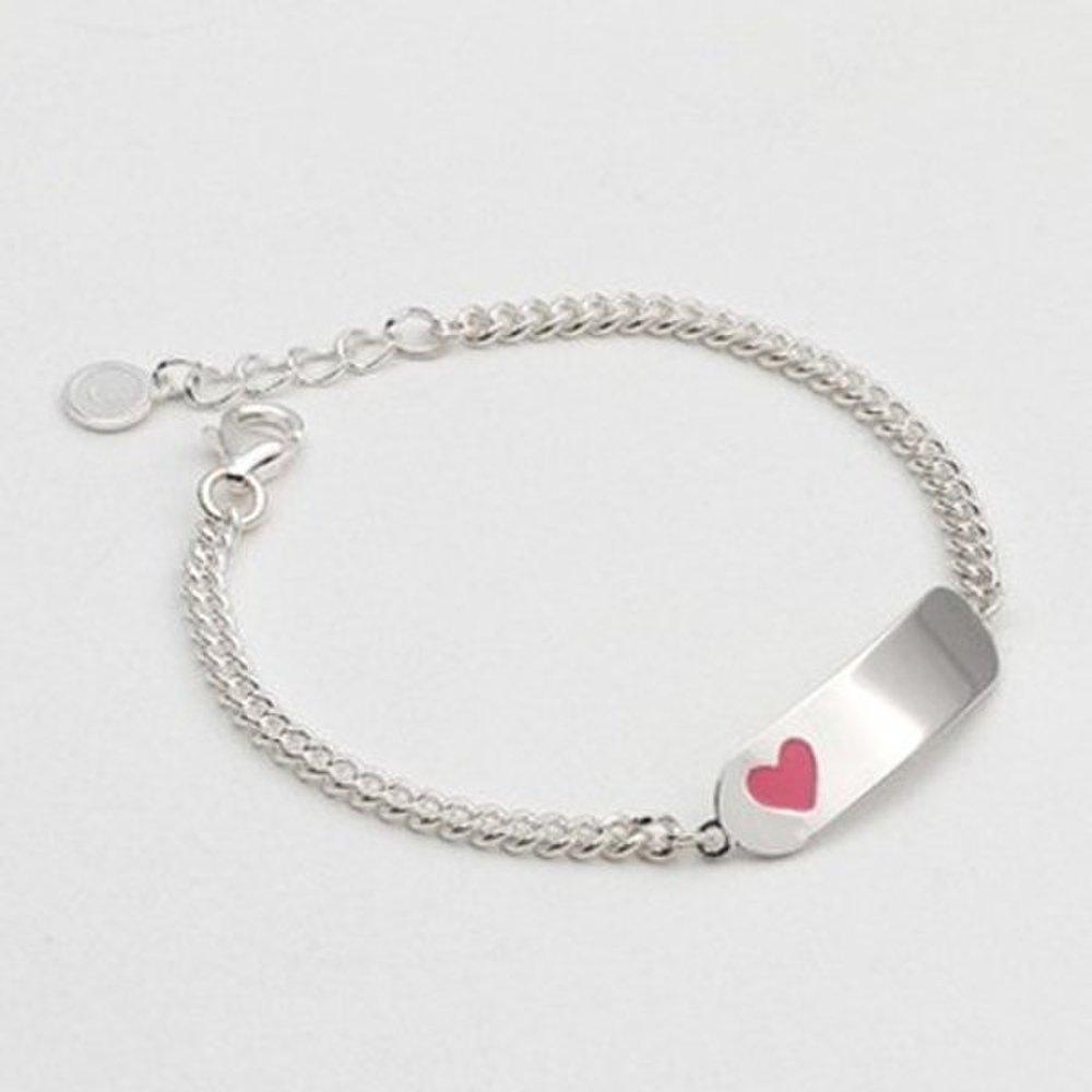 

[As Little] Baby Silver Bracelet Kids Children Silver 925 Pink Heart