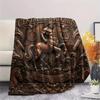1Pc Centaur Print Flannel Blanket, High quality Comfortable for All Seasons, Home Decor, Warmth and Comfort, Perfect for Christmas Gifts