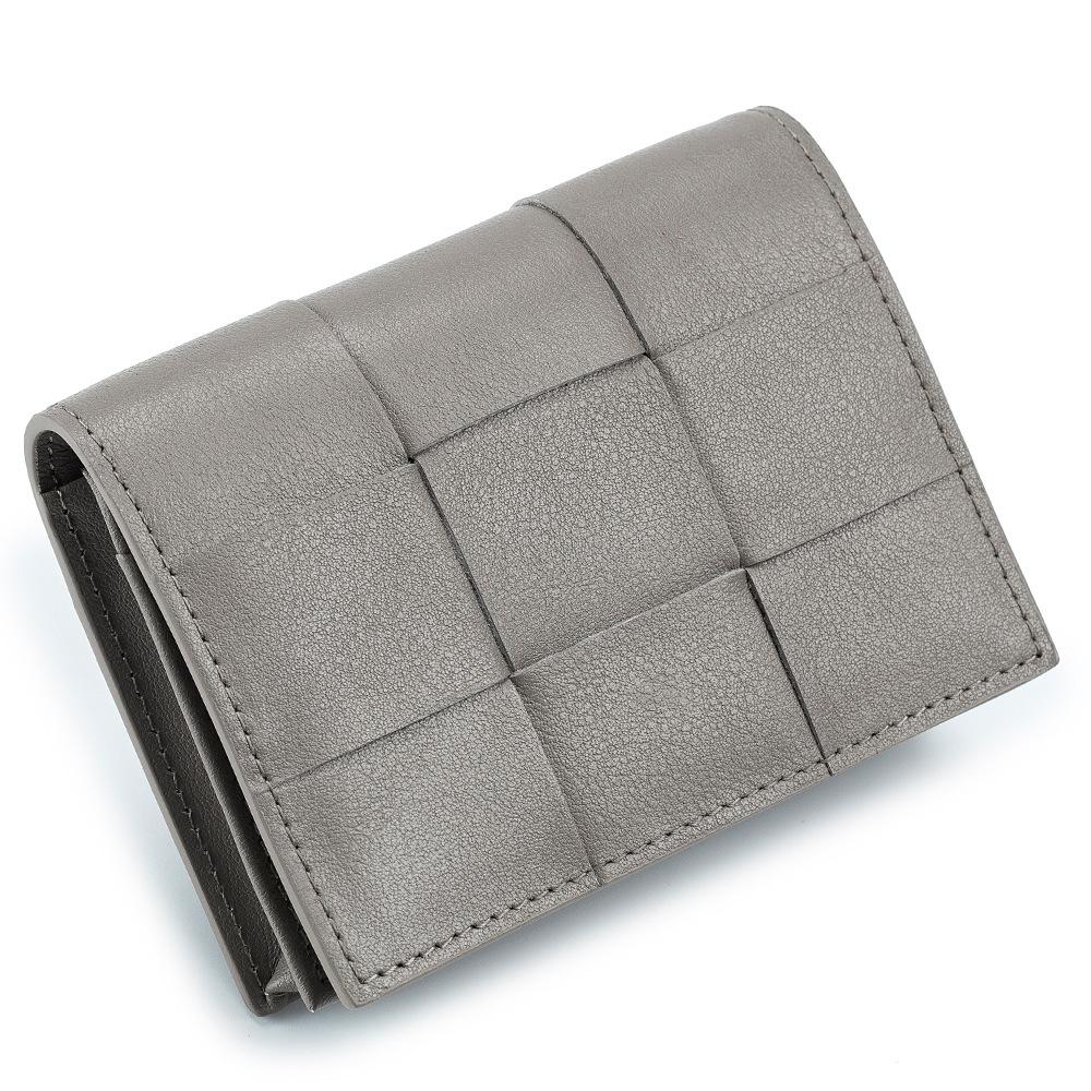 New ultra-thin change bag, business card bag, high-end ins style, high-end sense woven card bag, small and exquisite for women