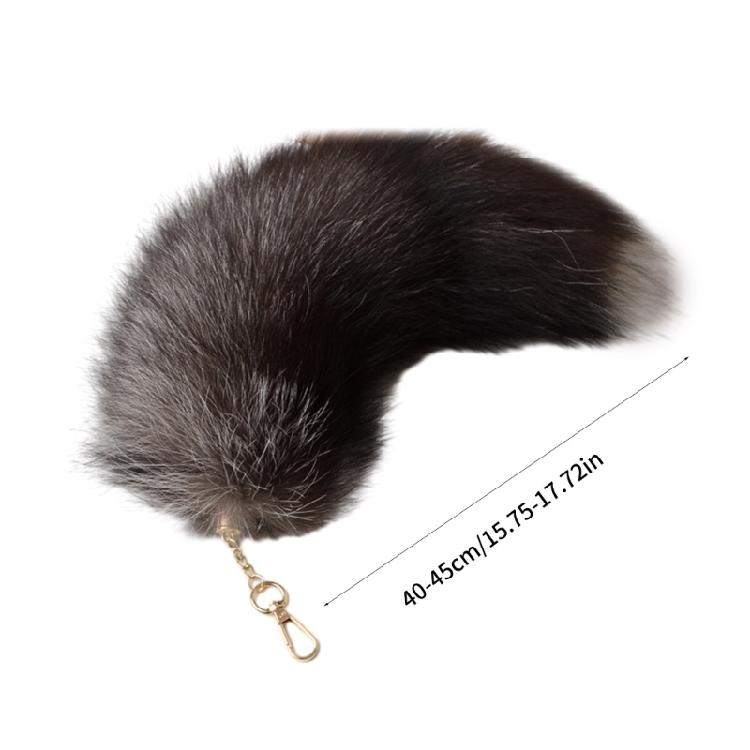 Imitation Furs Foxes Tail Pendant Toy Backpack Pendant Animal Tail Keychain