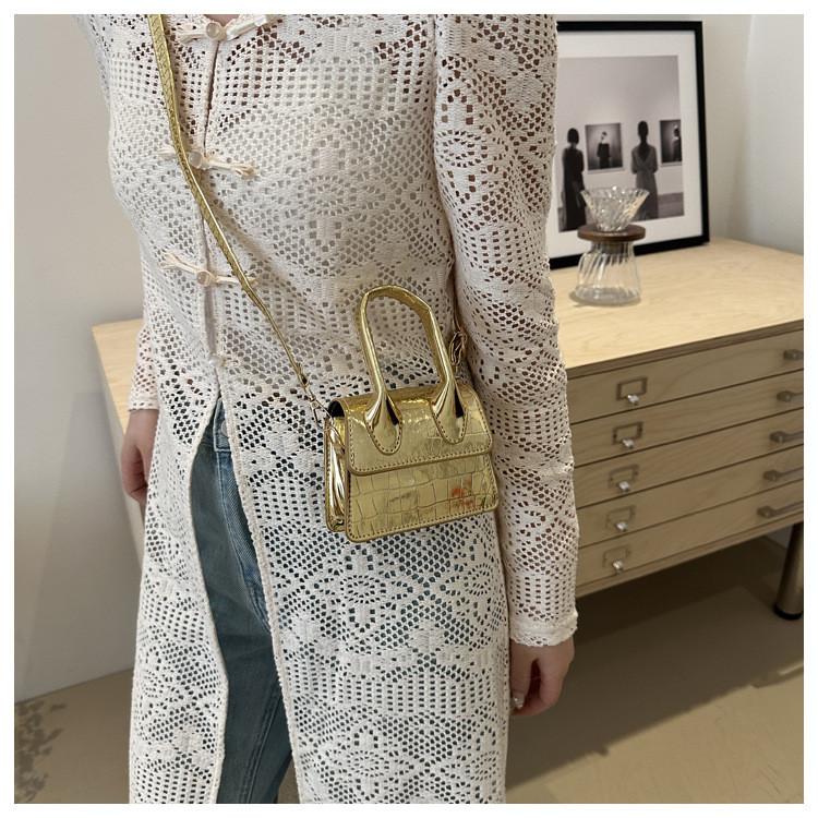 Chic Street Style Pu Shoulder Bag Trendy Small Square Bag For Women 2024 New