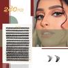 Eyelash Book: Large Capacity False Eyelashes Pack with 640 Clusters in 30D/40D/50D Styles