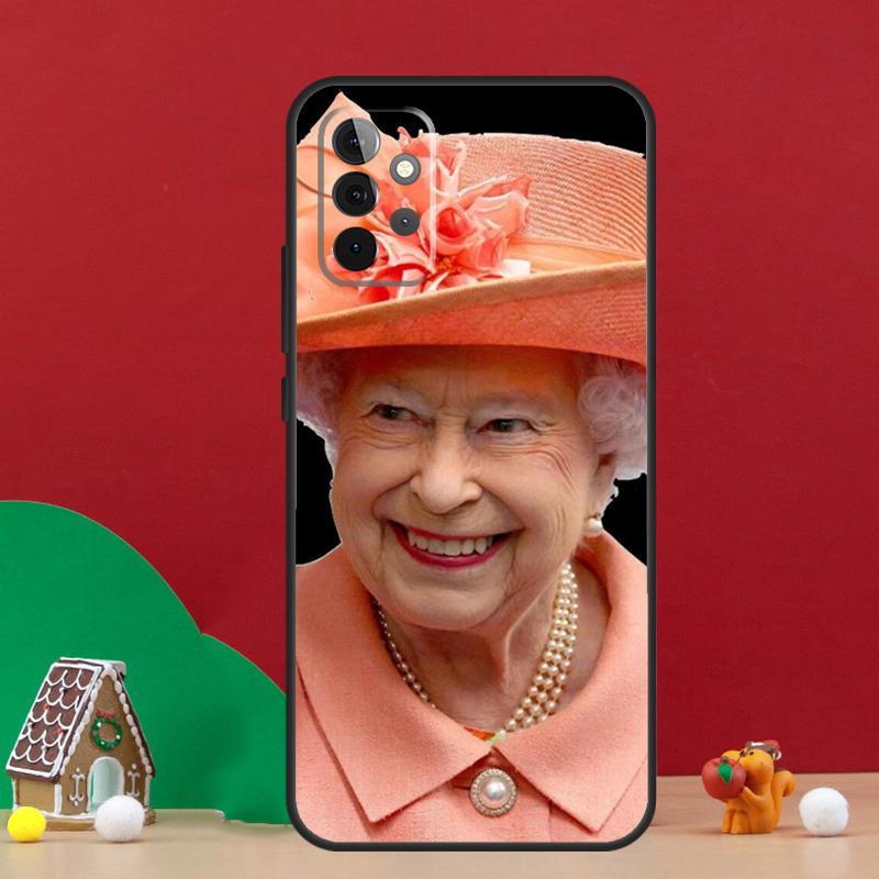 

England Queen Elizabeth II Case For Samsung Galaxy A55 A52 A32 A12 A33 A06 A16 A26 A36 A56 A15 A53 A13 A34 A54 A14 A17 Samsung A15