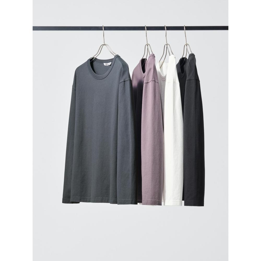 Uniqlo Japan Wash CoTTon Crew Neck T shirT