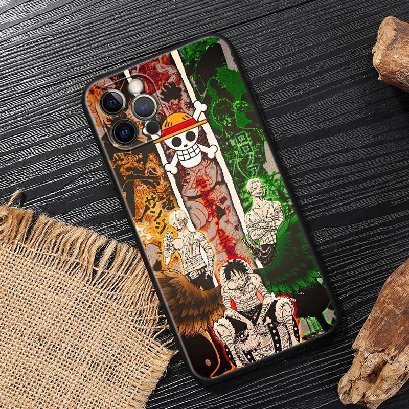 Luffy Zoro Anime One Pieces Funda For Iphone 17 Case For iPhone 16 15 11 12 13 Mini 17 Pro Max 16 15 Plus 17E 16E Air Soft Cover