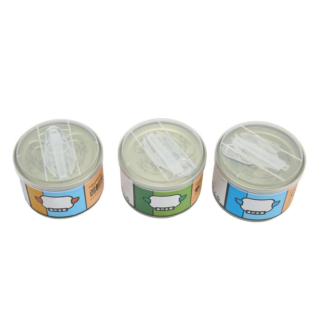 3Pcs Canned Cat Wet Food Nutritious Rabbit Duck Quail Salmon Turkey Chicken Ostrich Canned Cat Food for Cats