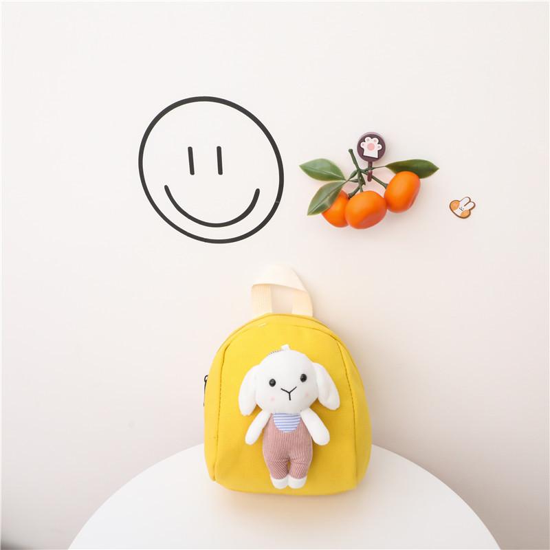 Cute White Belt Pants Cow Rabbit Cat Plush Toy Decoration Children Backpack