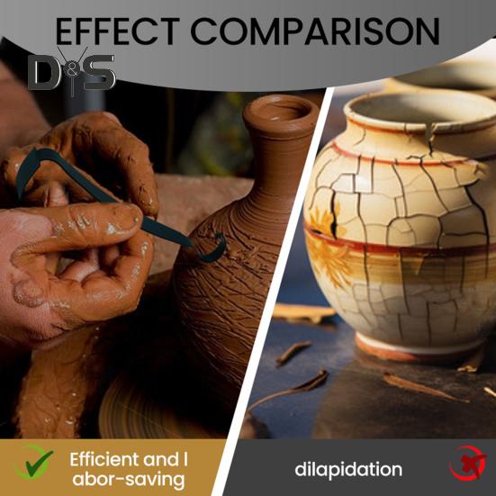 Narzędzie do przycinania gliny Narzędzie do rzeźbienia w ceramice ze stali nierdzewnej Dwustronne narzędzie do przycinania dla początkujących artystów ceramiki i ceramiki