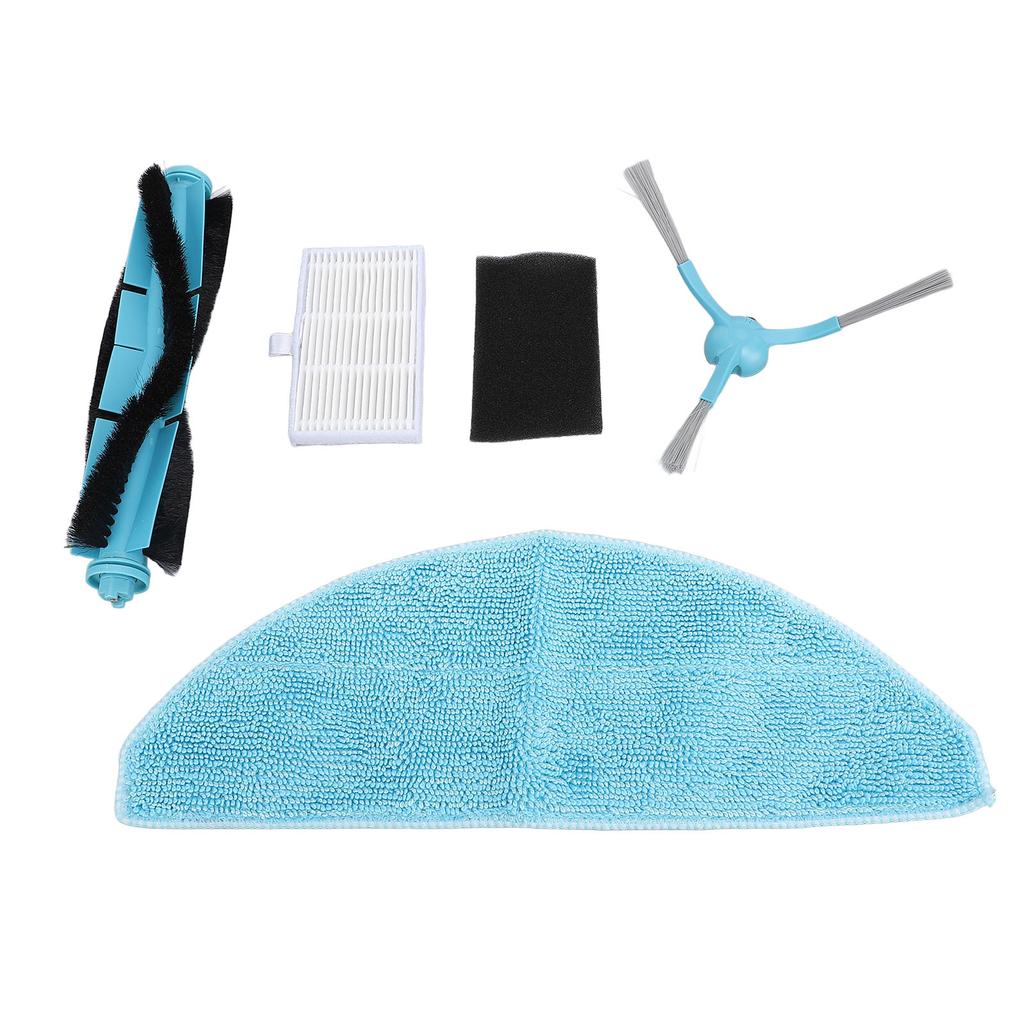 Staubsaugerroboter Ersatzteile 1 Hauptbürste 2 Seitenbürsten 2 Mopptücher 2 Filter 4 Staubbeutel