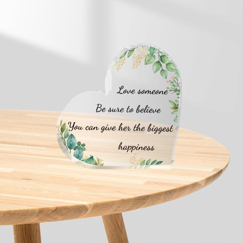 Láska Akryl Anglický Slogan Absolventský Dárek Stolní Zkrášlovací Dekorace Ozdoba