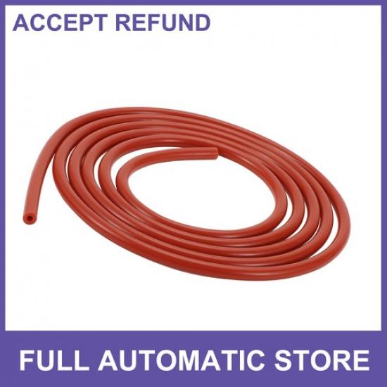 

18 3mm ID 2mm Thickness Silicone Vacuum Hose for Air and Water Red