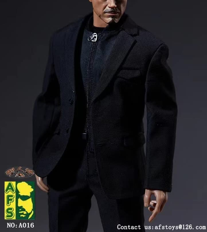 [TOYBARJAPAN] 1/6 Scale Figure Accessories/AFS A016 Men's Fashion Suit Clothes, Shoes, and Glasses Set (Body and Head Not Included)