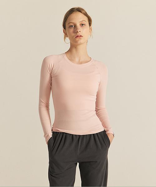 Reina Mora Training Slim Fit Long Sleeve Salsarosa 2