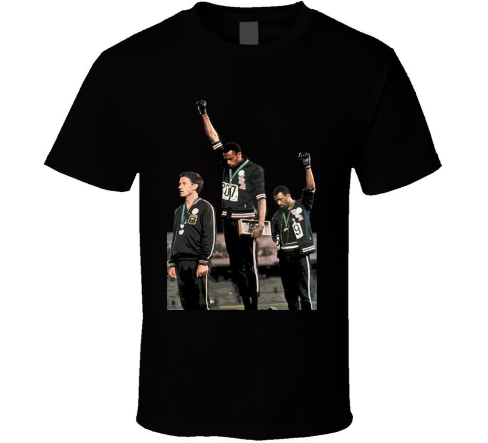 John Carlos Tommie Smith Black Power Salute 1968 Summer Olympics T Shirt
