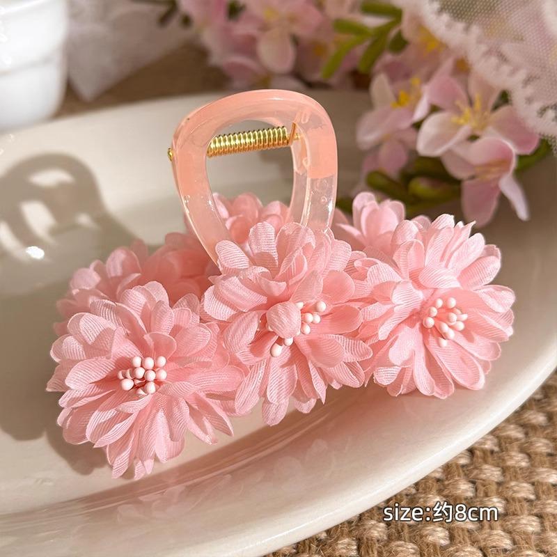 Early Spring Accessories:  Flower GrabbersSweet and Cute Shark Clips Versatile Hair Accessories