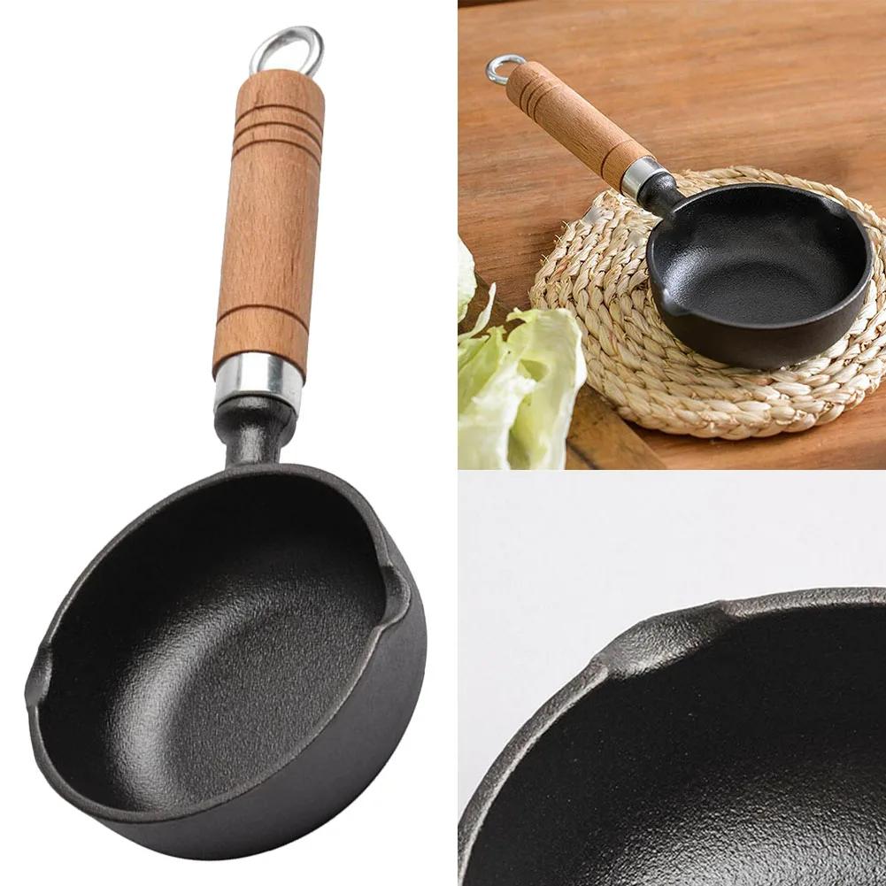 Kulinarisches Must-Have Tragbare 13cm Gusseisen-Bratpfanne Geeignet für alle Kochanforderungen auf Für Induktions- oder Gasherde