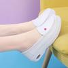 Fashion 2025 New Women Flat Leather Shoes Casual White Wedge with Soft Bottom Love Heart Comfortable Mom Nurse Work Shoes Zapatillas