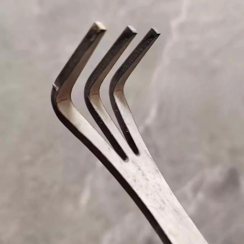 1pc Bonsai Rake, Double-Ended, Stainless Steel Soil Pressing Tool & Bud Removal Tool for Handmade Bonsai Crafting
