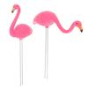 Flamingo Stake ABS Lawn Sculpture Decorative Figure for Garden Outdoor Backyard and Festive Home Decor