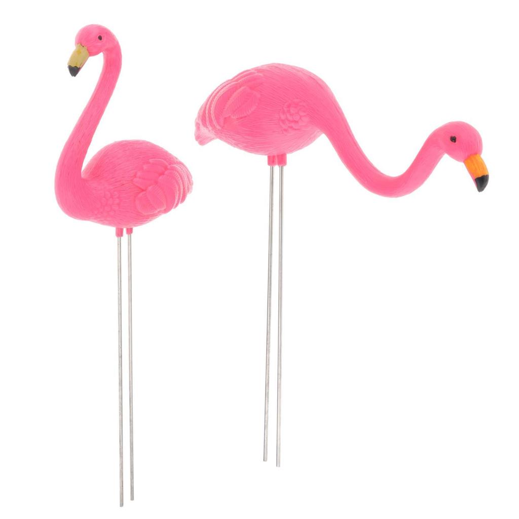 Flamingo Stake ABS Lawn Sculpture Decorative Figure for Garden Outdoor Backyard and Festive Home Decor