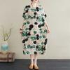 Summer New Retro Polka Dot Big Size Loose Casual Dress Women