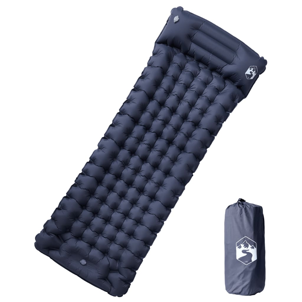Self Inflating Sleeping Pad with Pillow Gray