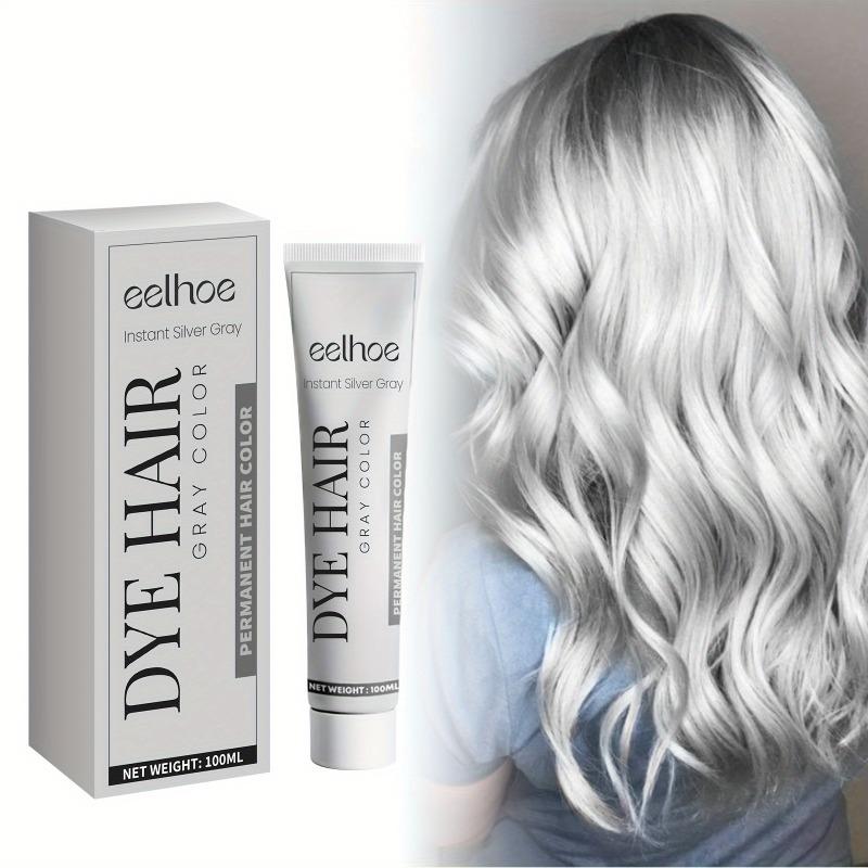 100 ml Grauhaarcreme, schadet dem Haar nicht, ist natürlich, langanhaltend, leicht zu reinigen und leicht zu färben.
