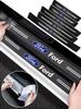 AACW1 Car Door Sill Anti-scratch Stickers Carbon Microfiber Sticker For Ford Edge Explorer Transit Ranger Kuga MK2 MK7 Fusion Ecosport