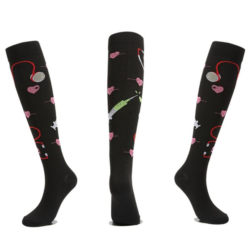 5 Pairs Pain Relief Socks Knee High Socks Compression Tube Stockings Edema Diabetes Socks Varicose Veins Socks for Women