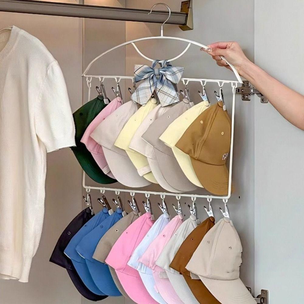 18 Clips Socks Drying Rack Large Capacity Hanging Clothes Hanger Underwear Socks Holder  Travel