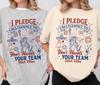 Pledge Allegiance To Your Hands Your Team Your Vibes Comfort Colors Shirt, Patriotic Music Lover 4th of July Graphic T-Shirt