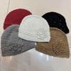Hat Female Niche Hand-crocheted Three-dimensional Flower Pullover Hat Autumn and Winter Elegant Temperament Versatile Sequined Head Hat