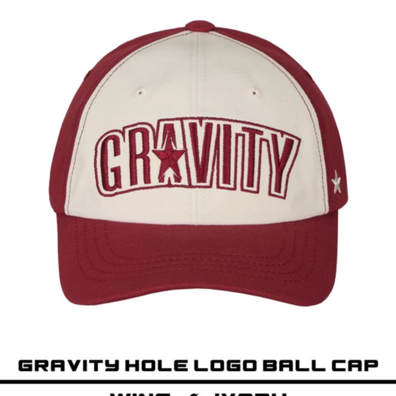 

YOURGRAVITY Star Gravity Logo Ball Cap - [Wine & Ivory] Wine & Ivory