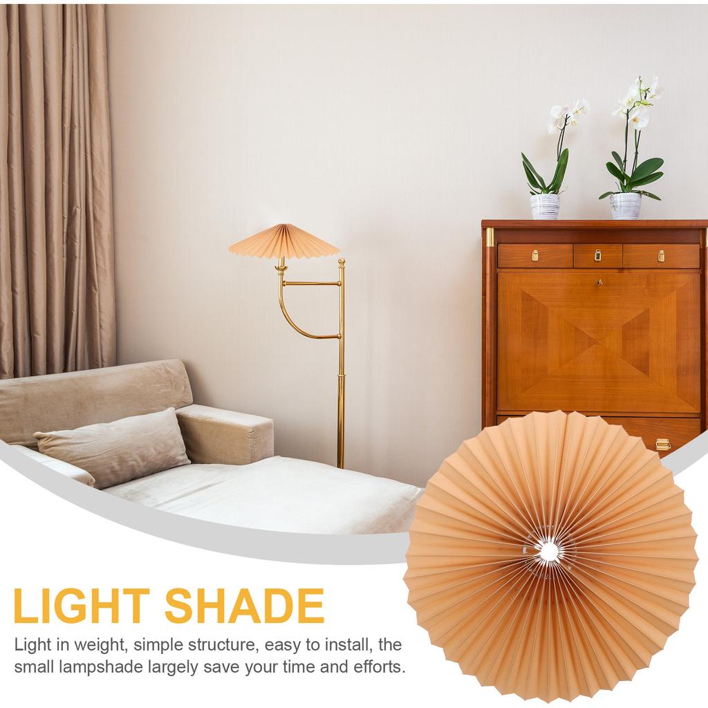 Pleated Iron Frame Fabric Lamp Shade Small Size Table Lampshade for Desk Bedside Decorative Modern Replacement Lampshade