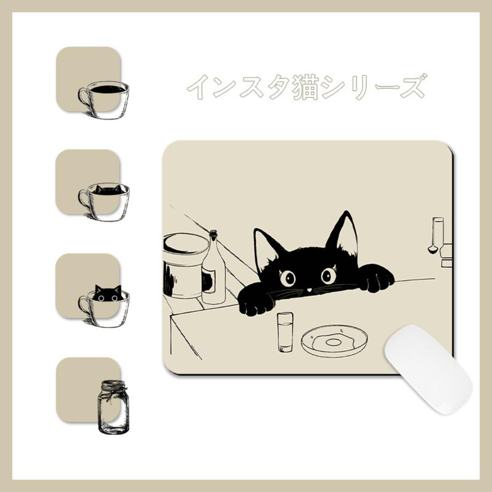 Desk Mat Waterproof Keyboard Mat Anti-Slip Cat Mouse Mat Creative Cat Mouse Pads  Girl Gifts