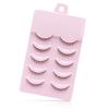 Yousheng 5 Pairs False Eyelash 3D Effect Extension Short Handmade Stems Makeup Natural Thick Soft Lashes for Girl