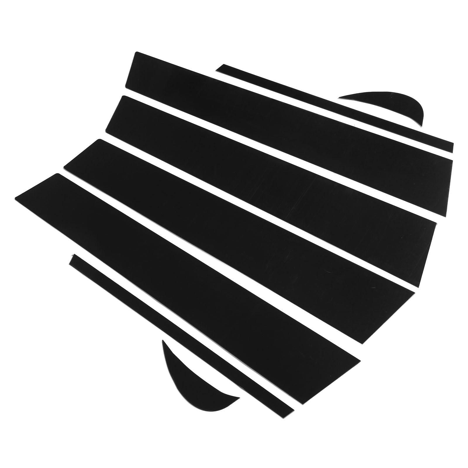 

Комплект накладок на стойки 8 шт. Стиль 4D Глянцевый черный Наклейка на стойку бокового окна Замена для Camry