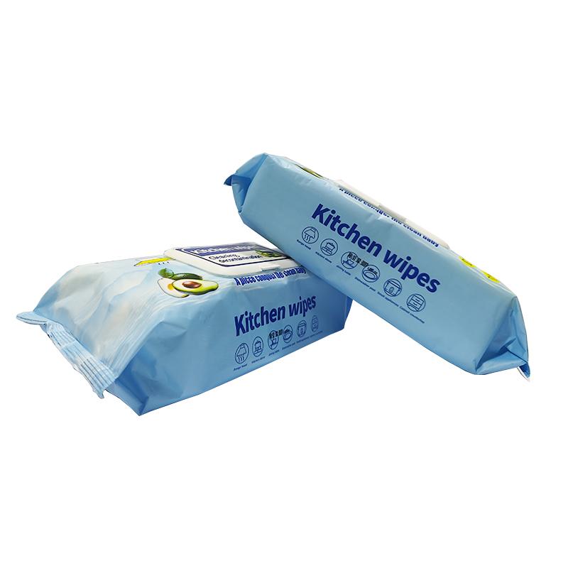 Köksdukar är lätta att torka med, ej tvättbara dukar för att ta bort oljefläckar, våtservetter för rengöring av köksfläkt 80 st