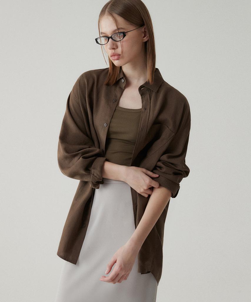 SUARE WOMEN Essential Tencel Linen Oversized Shirt - 9 Colors