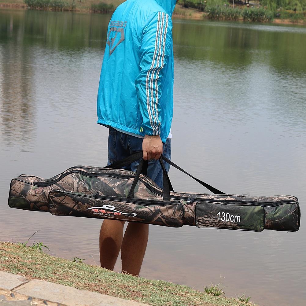 130cm Fishing Tackle Bag Foldable Multi-purpose Fishing Bags Fishing Rod Bags
